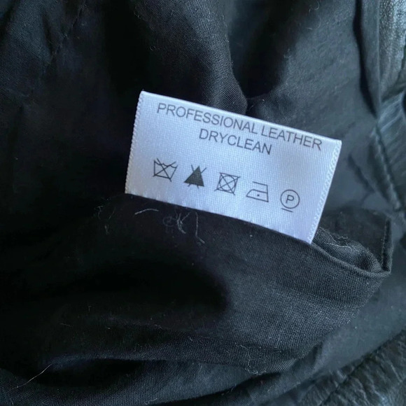 Tory Burch Leather Jacket Women’s Moto Biker Black Zip Up - Picture 7 of 11